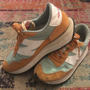New Balance Mint and Orange Athletic Shoes